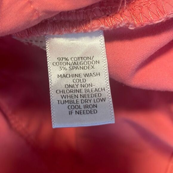 Ann Taylor LOFT Modern Straight Coral Jeans sz 26/2 - Picture 10 of 10